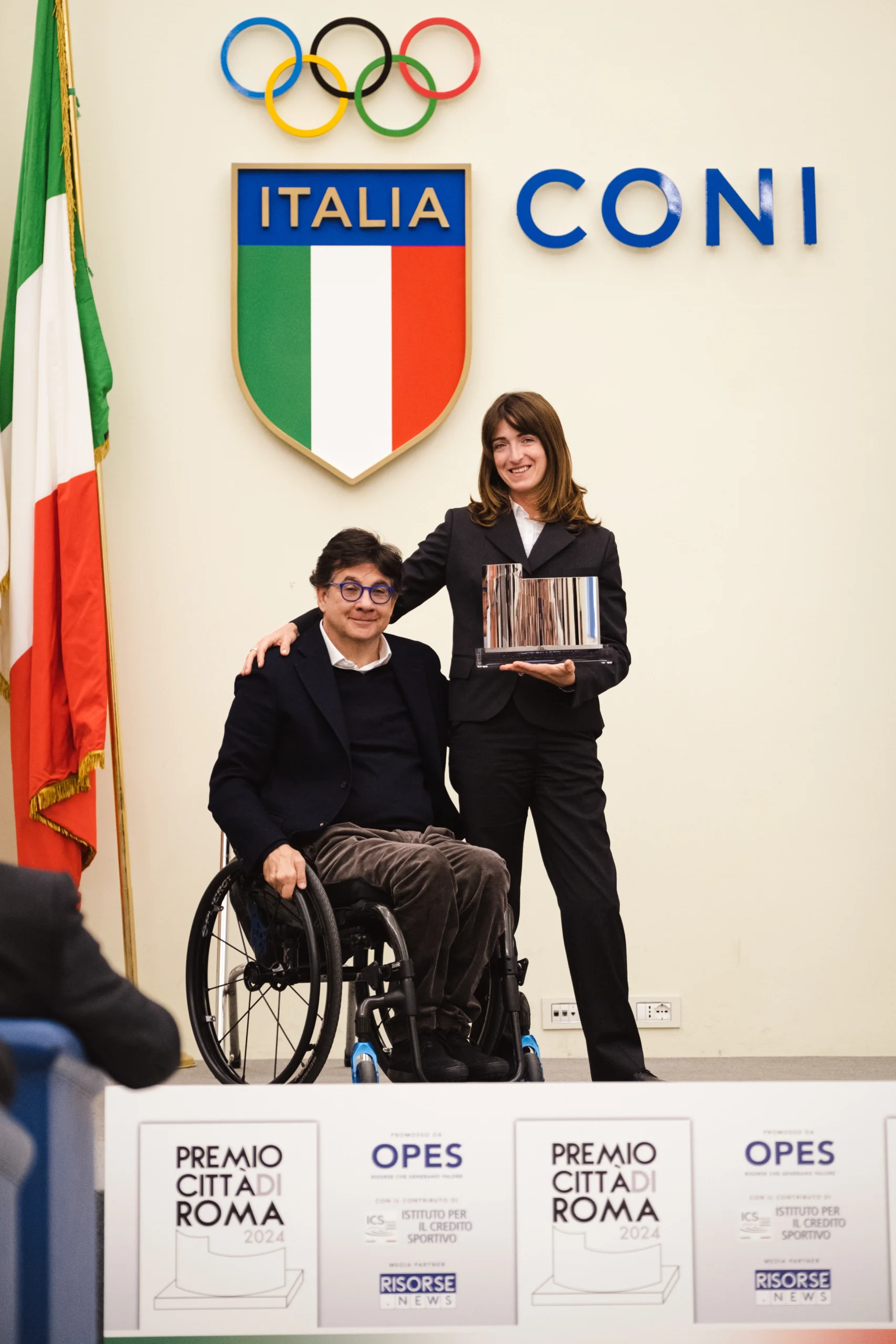 Martina Caironi e Luca Pancalli