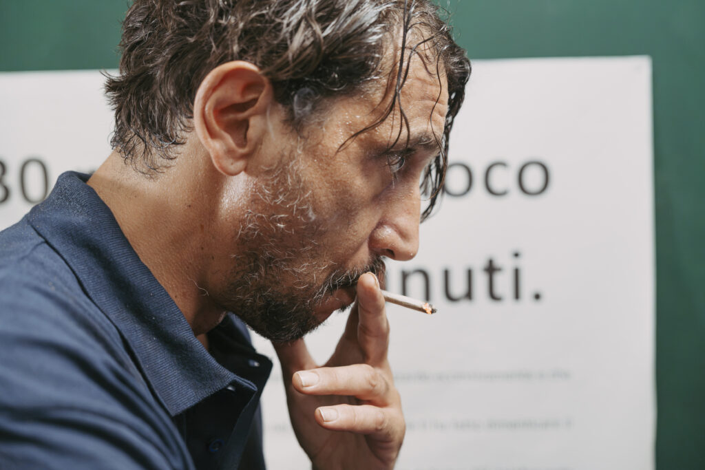 Corrado Fortuna in alcune immagini tratte dal backstage del corto "All In"
