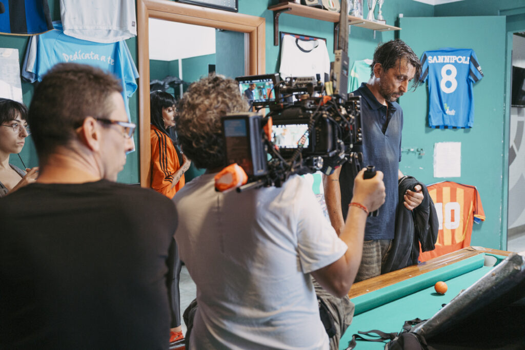 Corrado Fortuna in alcune immagini tratte dal backstage del corto "All In"