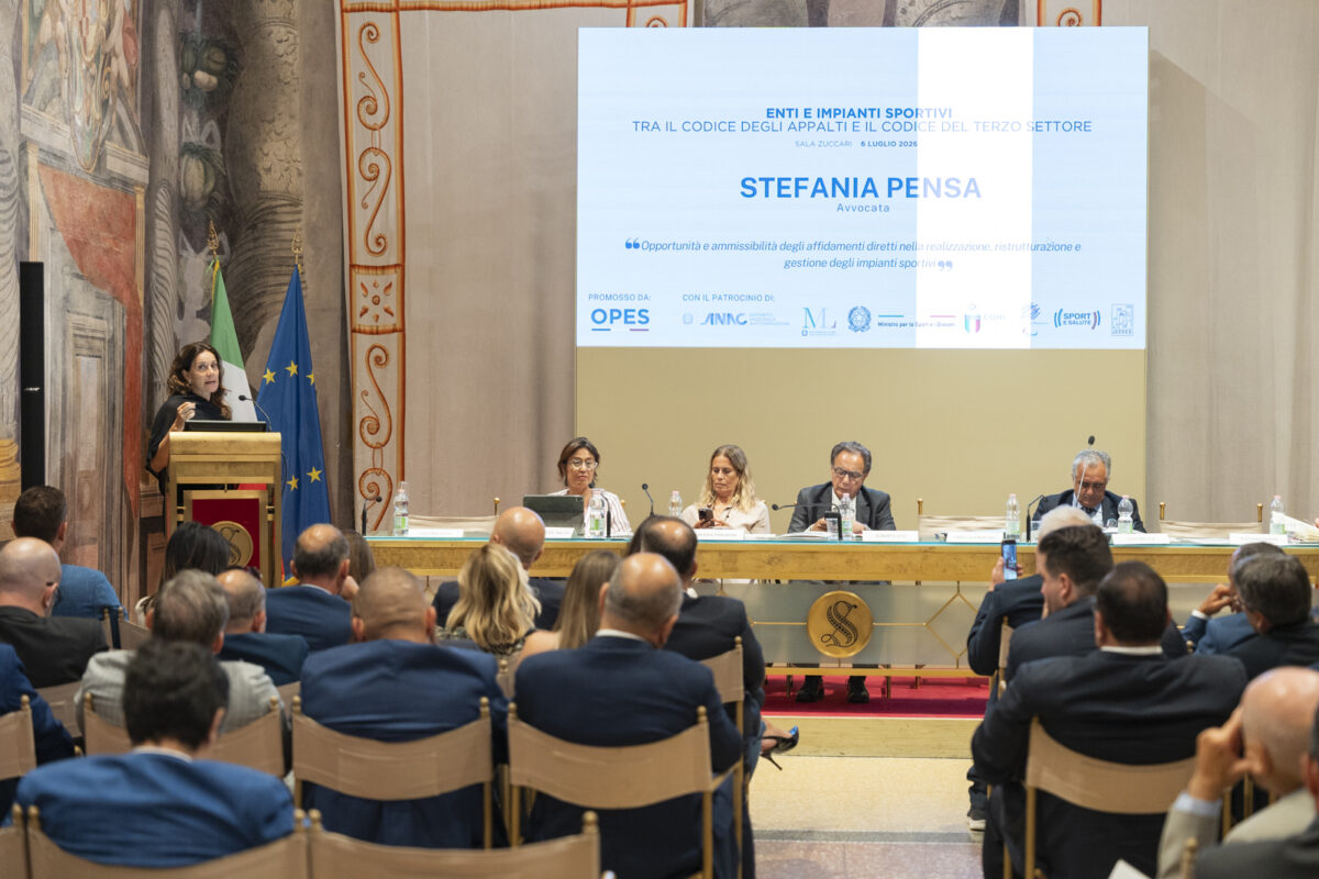 Gestione impianti sportivi, avv. Pensa: «Il rischio è lo strumento errato»